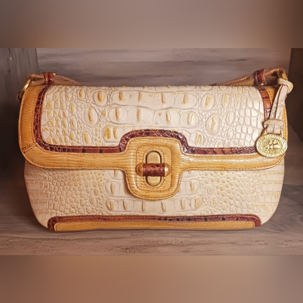 Brahmin baguette sand tricolor